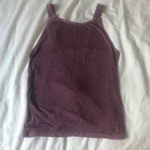 Purple/lilac tank top with cross cross design